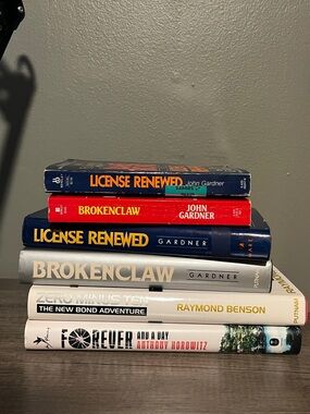 James Bond 007 John Gardner, Anthony Horowitz Book lot